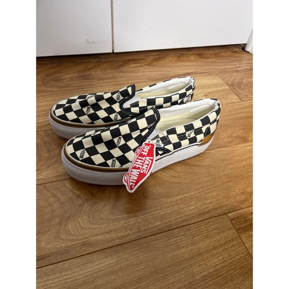 Stacked Checkered Slip On Vans Women’s 9 - Picture 2 of 7